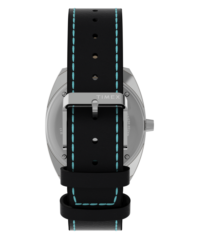 TWG068900 Fender x Timex 37mm Leather Strap Watch Giftset Caseback with Attachment Image