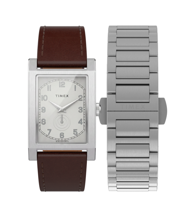 TWG069000 WM Brown x Timex Rectangle 27mm Watch Gift Set Primary Image