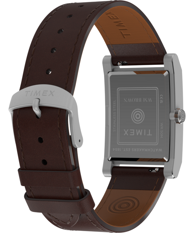 TWG069000 WM Brown x Timex Rectangle 27mm Watch Gift Set Caseback with Attachment Image