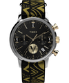 TWG069100 Vontélle x Timex Marlin Quartz Chronograph 40mm Fabric Strap Watch Gift Set Primary Image