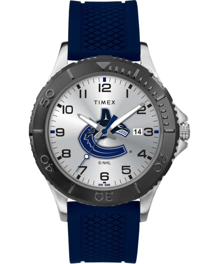 Vancouver Canucks Watch Timex Gamer Blue NHL Watch Tribute