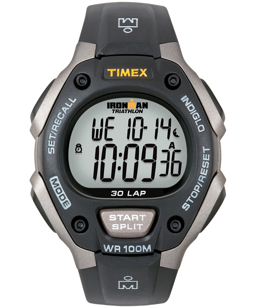 Timex Ironman Classic 30 Resin Strap Watch Black One Size