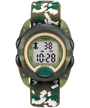 T719122Y TIMEX TIME MACHINES® 34mm Green Camo Elastic Fabric Kids Digital Watch primary image