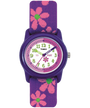 T890222Y TIMEX TIME MACHINES® 29mm Purple Floral Elastic Fabric Kids Watch primary image