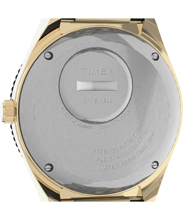 TW2U62000V3 Q Timex Reissue 38mm Stainless Steel Bracelet Watch caseback image