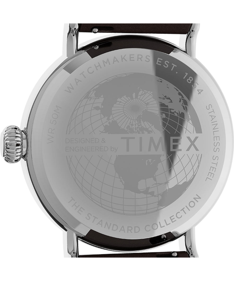 TW2U89600VQ Timex Standard 40mm Fabric and Leather Strap Watch caseback image