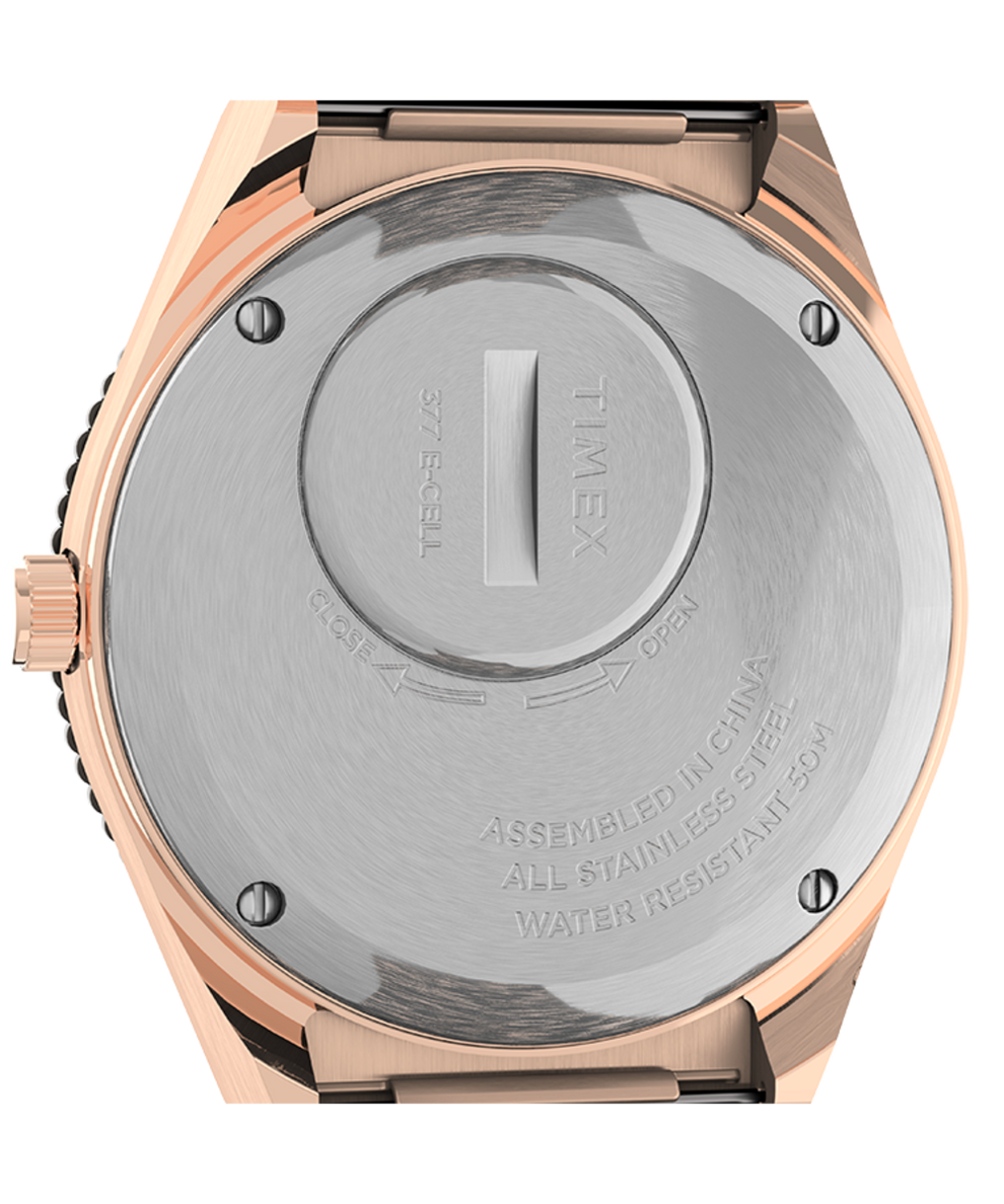 TW2U95700VQ Q Timex 36mm Stainless Steel Bracelet Watch caseback image