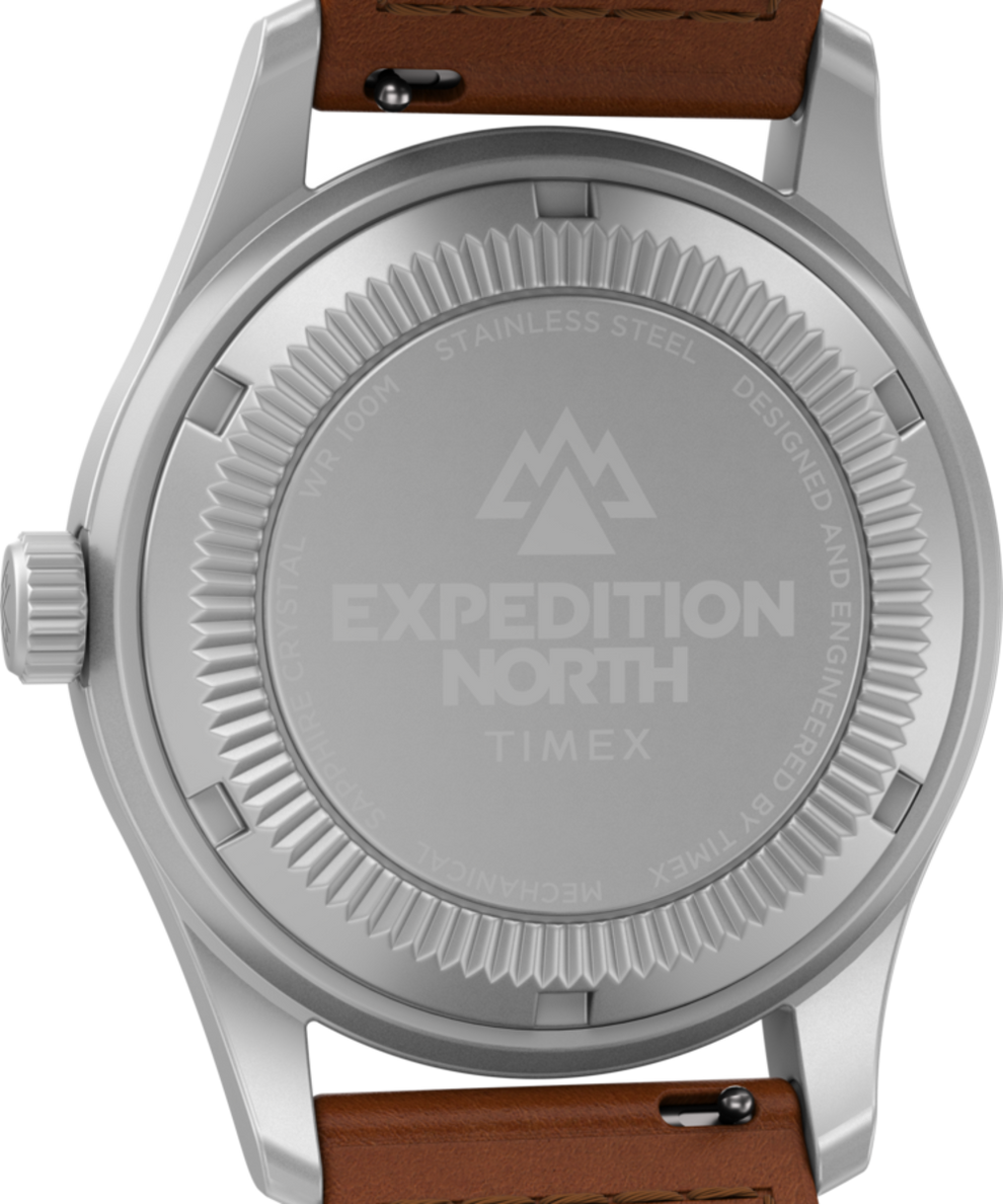 TW2V00700JR Expedition North Field Post Mechanical 38mm Eco-Friendly Leather Strap Watch caseback image