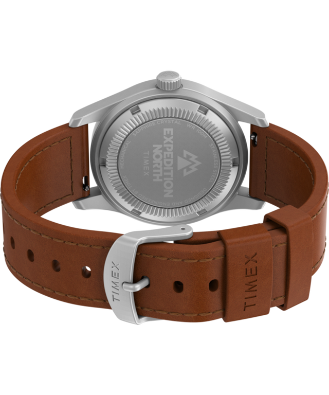 TW2V00700JR Expedition North Field Post Mechanical 38mm Eco-Friendly Leather Strap Watch back (with strap) image