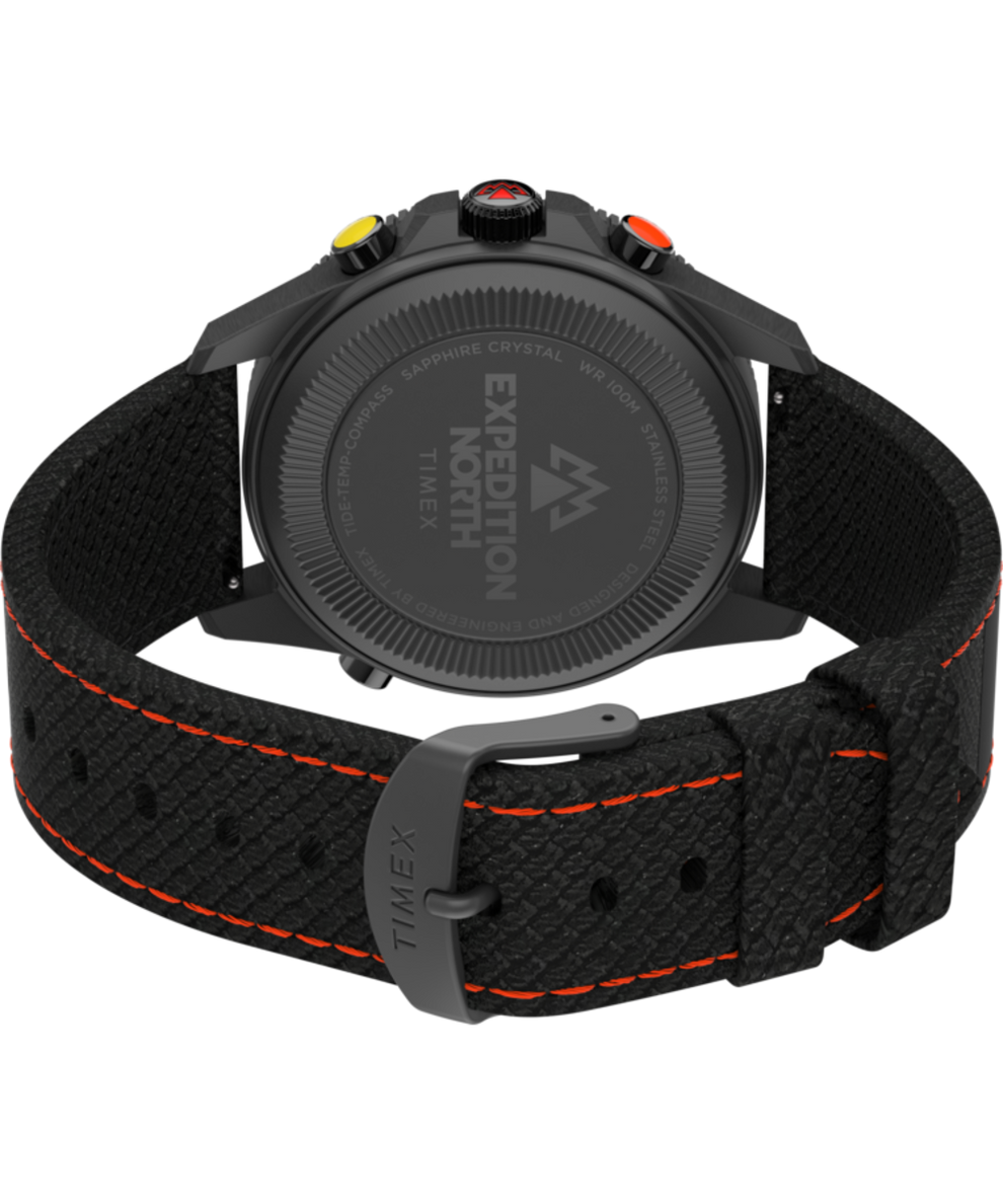 TW2V03900JR Expedition North® Tide-Temp-Compass 43mm Eco-Friendly Fabric Strap Watch back (with strap) image