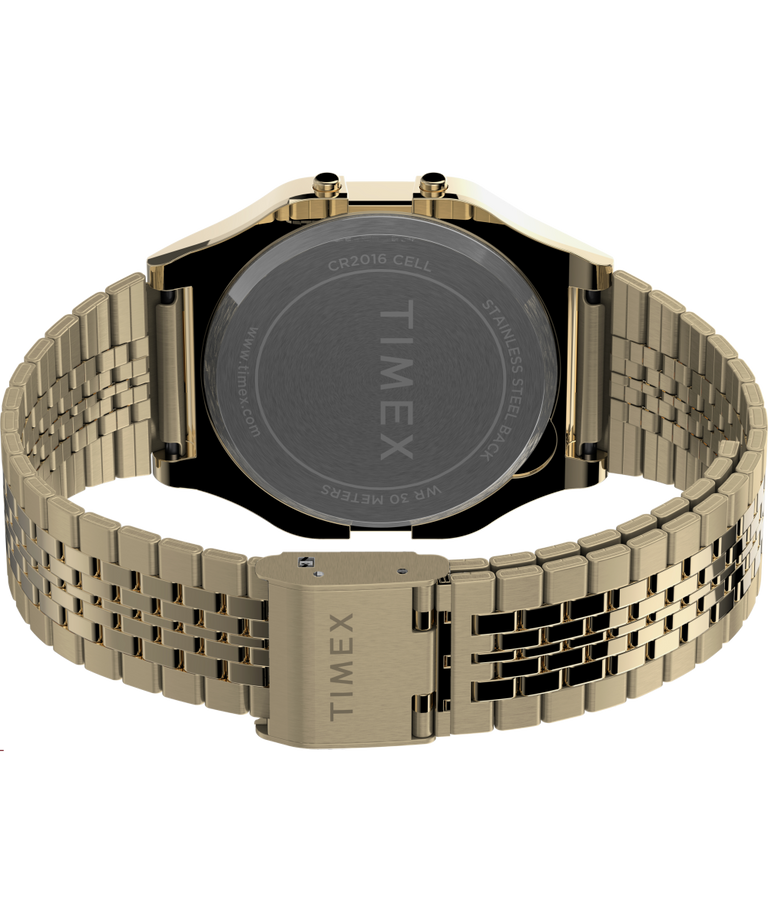 TW2V18900YB Timex T80 34mm Stainless Steel Bracelet Watch caseback (with attachment) image