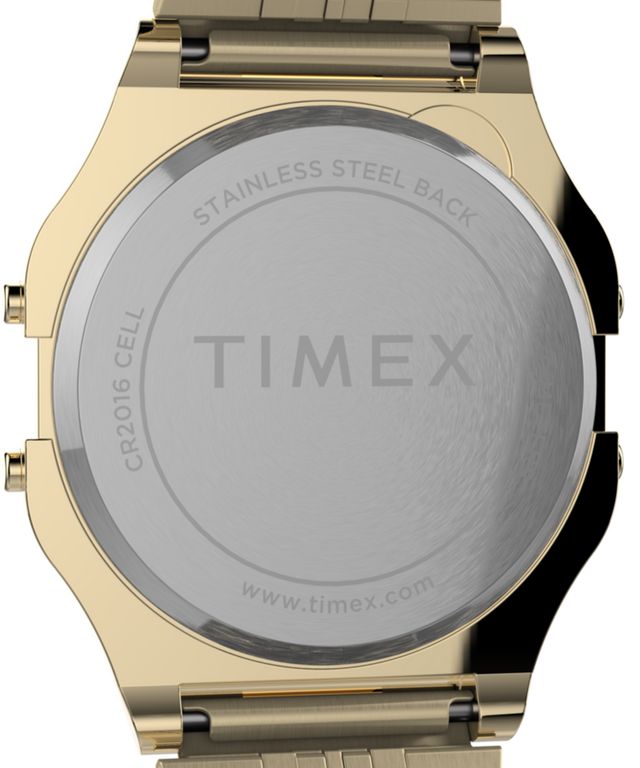 TW2V19500YB Timex T80 34mm Stainless Steel Bracelet Watch caseback image