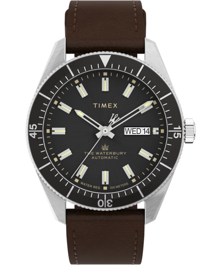 TW2V24800V3 Waterbury Dive Automatic 40mm Leather Strap Watch primary image