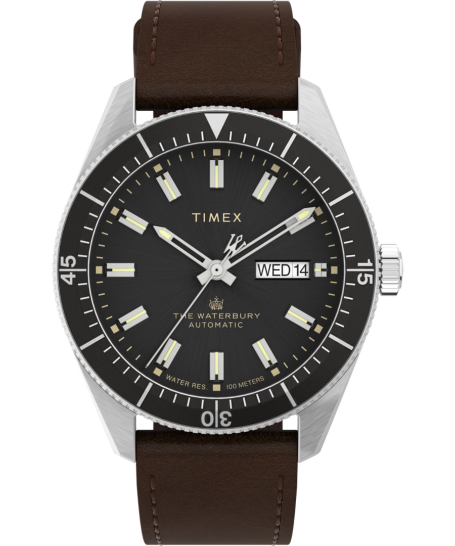 TW2V24800V3 Waterbury Dive Automatic 40mm Leather Strap Watch primary image