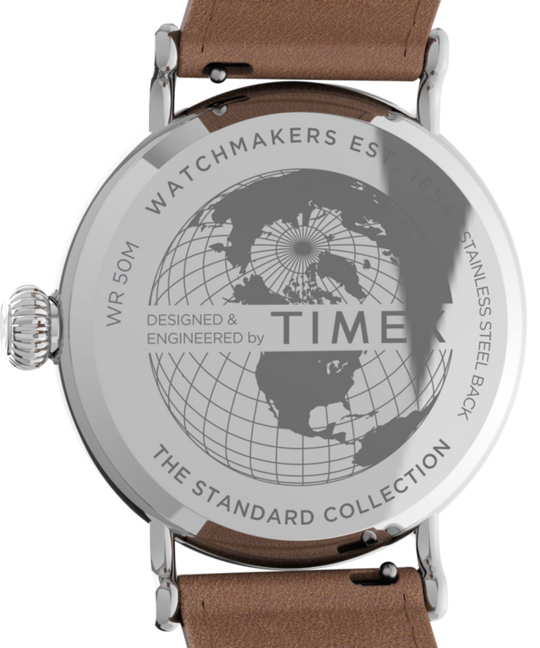 TW2V27700VQ Timex Standard 40mm Leather Strap Watch caseback image