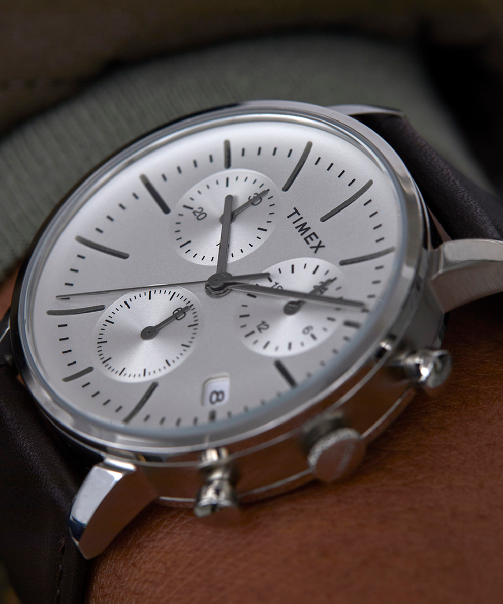 Midtown Chronograph 40mm Leather Strap Watch