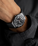 TW2V38200V3 Q Timex GMT 38mm Synthetic Rubber Strap Watch lifestyle 2 image