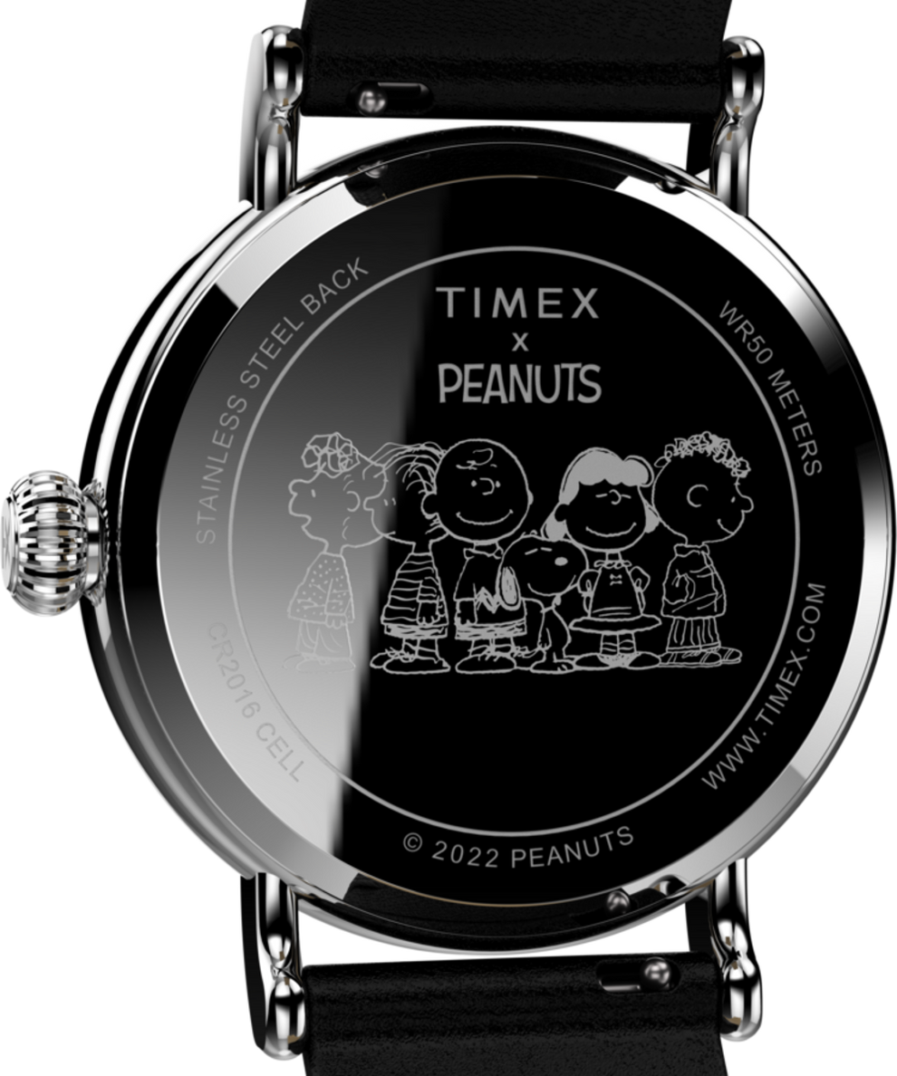 TW2V60900VQ Timex Standard x Peanuts Dream in Color 40mm Leather Strap Watch caseback image