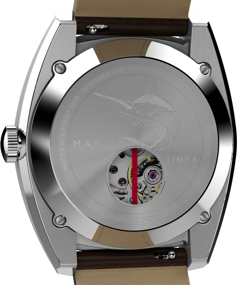 TW2V62000V3 Marlin® Sub-Dial Automatic 39mm Leather Strap Watch caseback image
