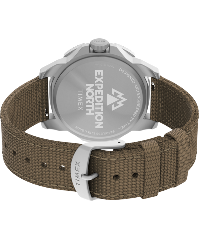 TW2V62400JR Expedition North® Ridge 43mm Recycled Materials Fabric Strap Watch back (with strap) image