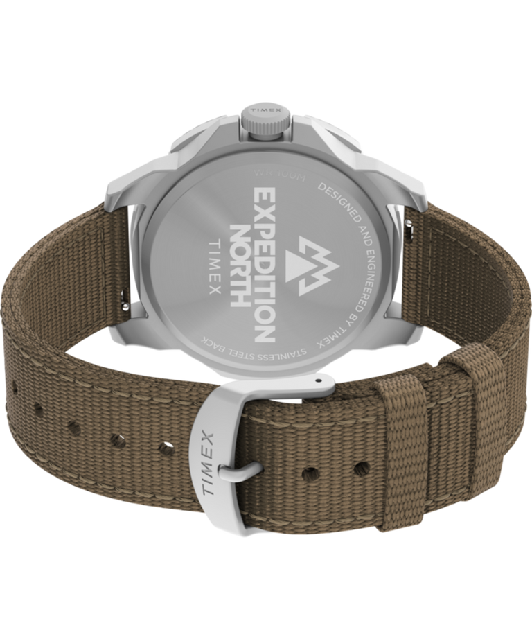 TW2V62400JR Expedition North® Ridge 43mm Recycled Materials Fabric Strap Watch back (with strap) image