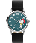 TW2V63200V3 Timex Marlin® Hand-Wound x Snoopy Holiday 34mm Leather Strap Watch primary image