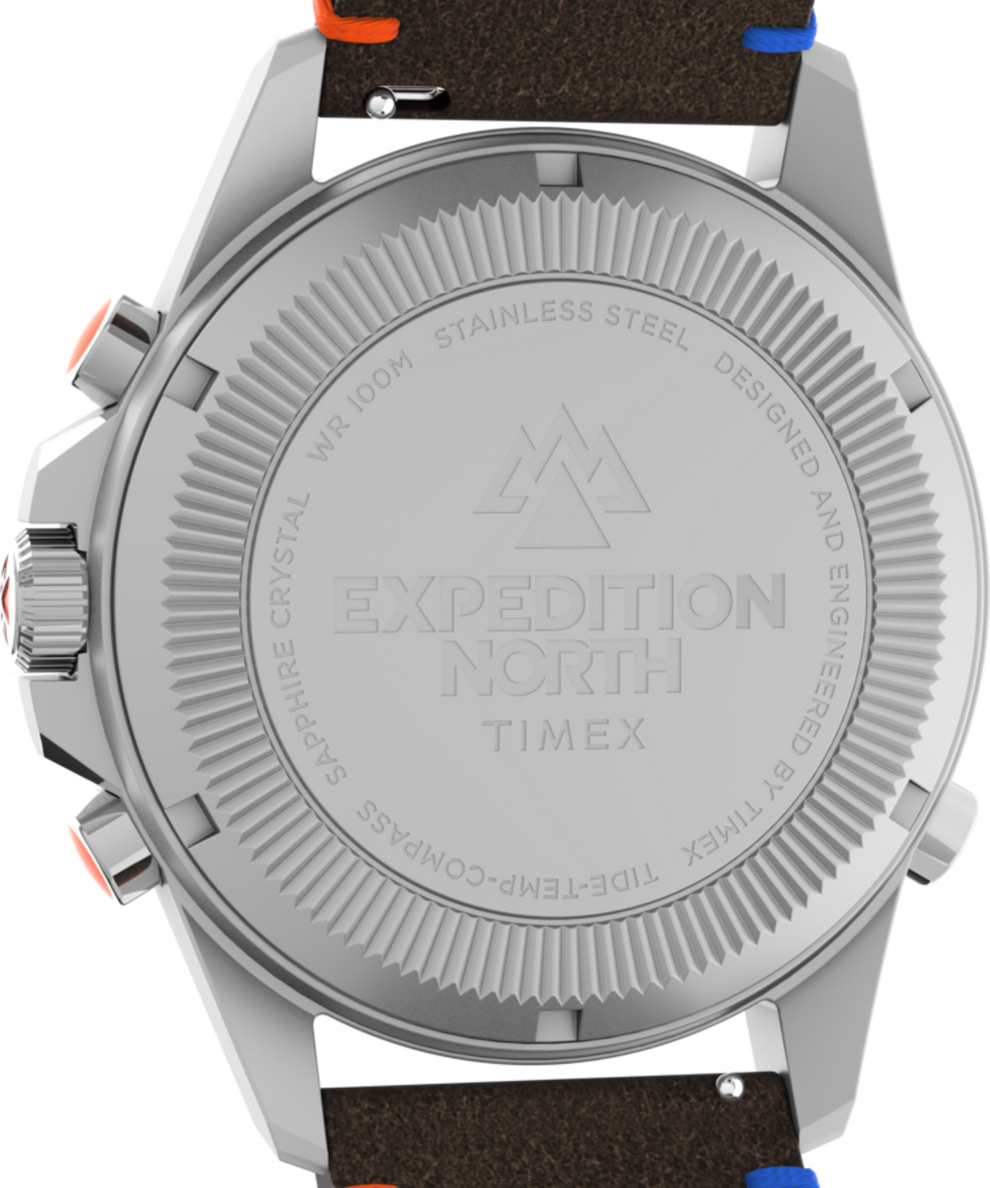 TW2V64400JR Expedition North® Tide-Temp-Compass 43mm Eco-Friendly Leather Strap Watch caseback image