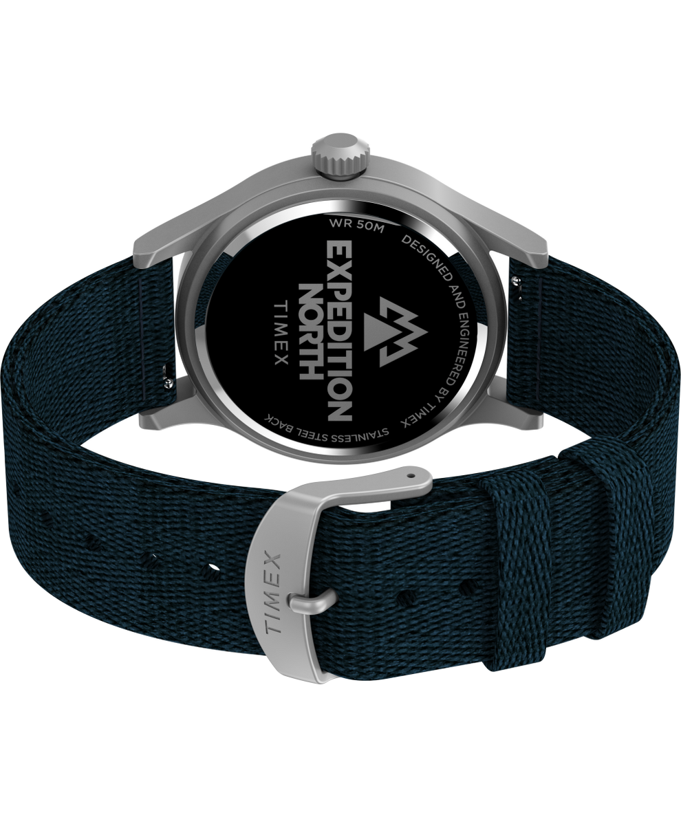 TW2V65600JR Expedition North® Sierra 40mm Recycled Materials Fabric Strap Watch back (with strap) image