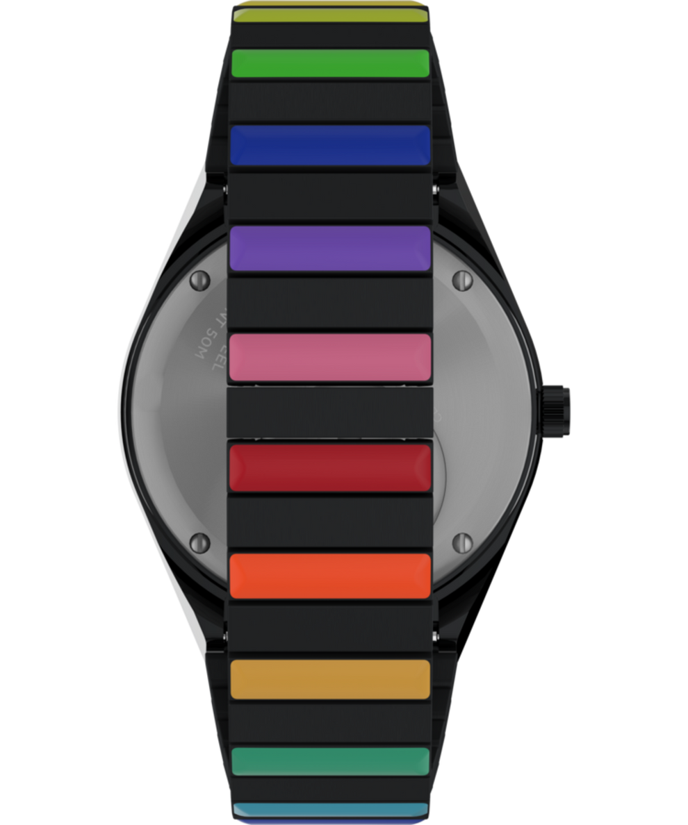 TW2V65900VQ Q Timex Rainbow 36mm Stainless Steel Expansion Band Watch strap image