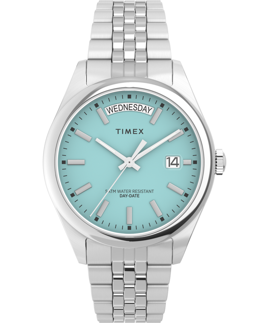 Timex Legacy Day and Date 36mm Stainless Steel Bracelet Watch