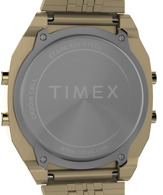 TW2V74300N9 Timex T80 Steel 36mm Stainless Steel Bracelet Watch caseback image