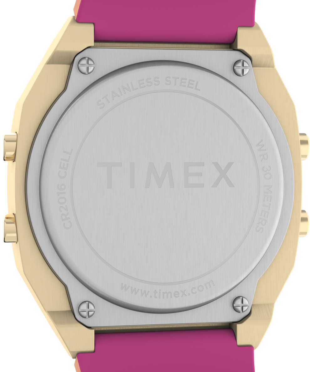 TW2V74400N9 Timex T80 Steel 36mm Resin Strap Watch caseback image