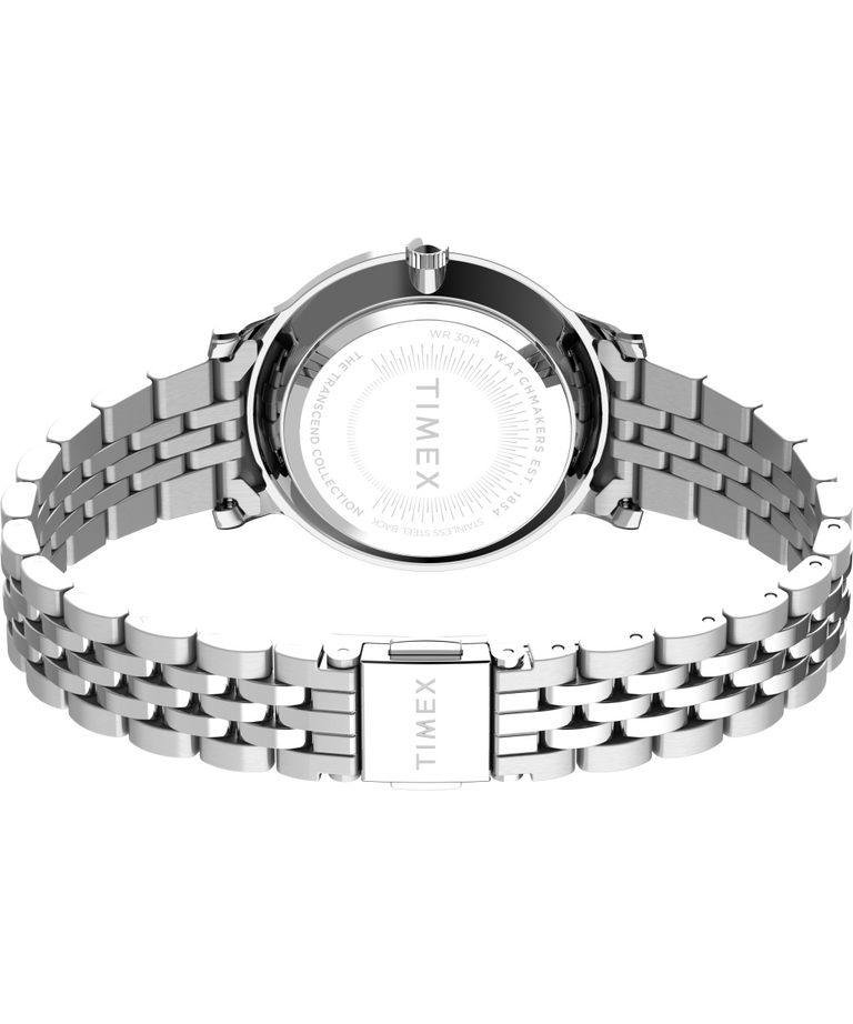 TW2V77400VQ Transcend 34mm Stainless Steel Bracelet Watch back (with strap) image
