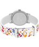 TW2V77600GP Timex X Peanuts Rainbow Paint 36mm Silicone Strap Watch back (with strap) image