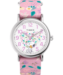 TW2V77800GP Timex Weekender X Peanuts In Bloom 38mm Fabric Strap Watch primary image