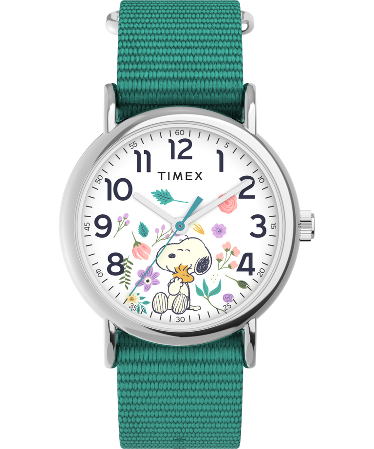 TW2V78000GP Timex Weekender X Peanuts In Bloom 38mm Fabric Strap Watch primary image