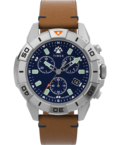 TW2W16300 Expedition North® Ridge Chronograph 42mm Eco-Friendly Leather Strap Watch Primary Image