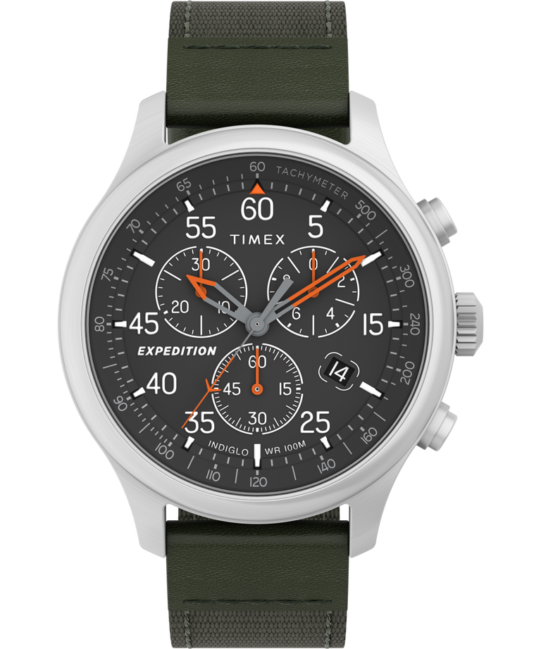 TW4B26700GP Expedition® Field Chronograph 43mm Mixed Material Strap Watch primary image