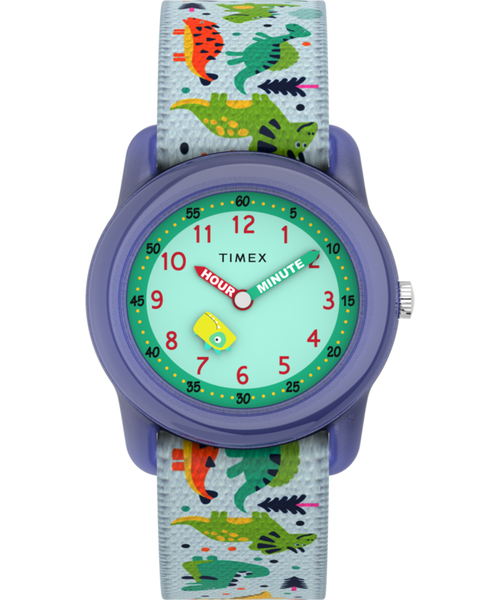TIMEX TIME MACHINES® 29mm Dinosaur Elastic Fabric Kids Watch