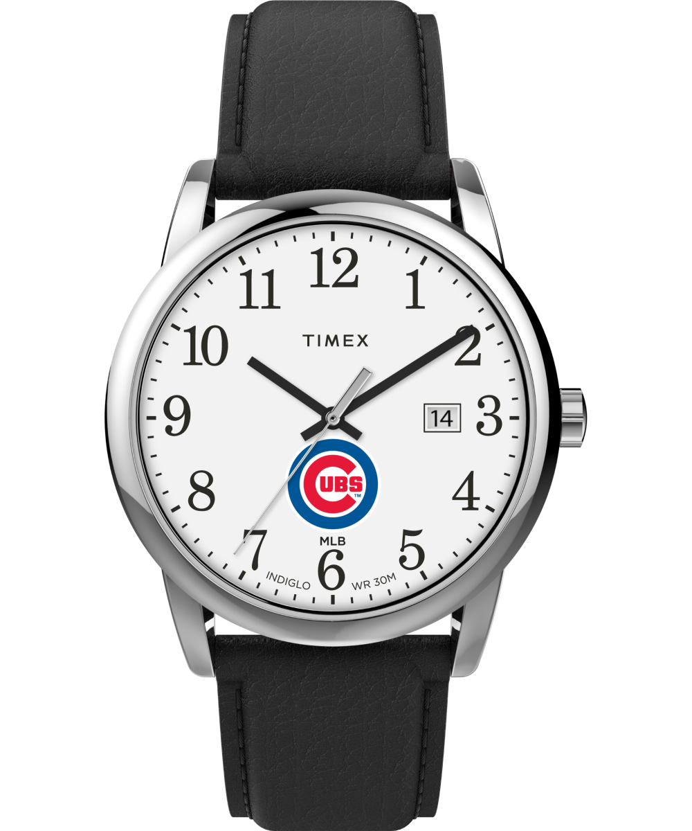 Lids Chicago Cubs Women's Silver Dial Two-Tone Wristwatch | Hamilton Place