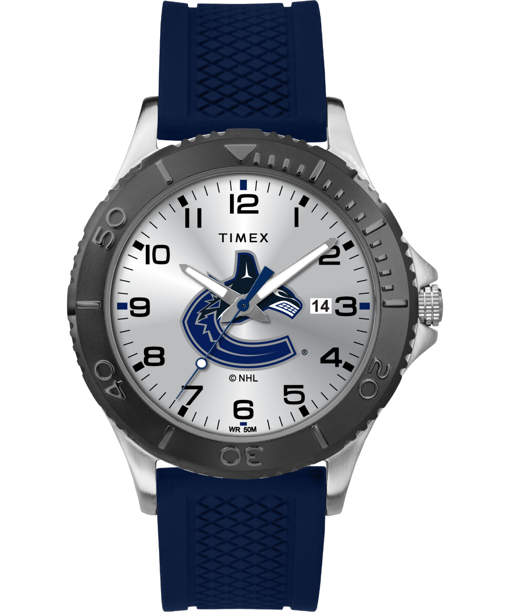 Vancouver Canucks Watch | Timex Gamer Blue NHL Watch Tribute - TWZHCNKME |  Timex CA